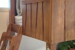 Solid Timber Tree House Bunk Bed with Slide & Stairs