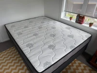 Queen sized bed mattress and bottom frame