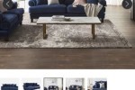 Early Settler Lisette 3.5 Seater Velvet Sofa Celeste Indigo