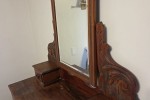 Wooden dresser with mirror