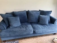 Early Settler Lisette 3.5 Seater Velvet Sofa Celeste Indigo