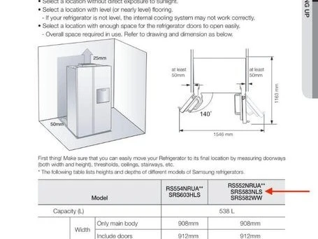 Samsung fridge double door