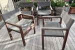 6 Devon style Kwila Chairs