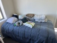 Double bed, Single bed, Desk, Desk, Kitchen staff