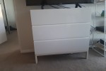 Queen size bed, 3 seater sofa, Chestet drawers