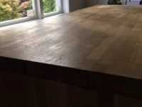 Solid American Oak Bar Leaner Set