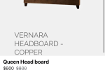 Queen headboard