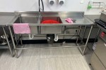 Stainless steel sink & bench unit on legs, same as above, so 2 units o...