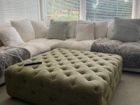 Fridge - large size, TV - 65 inches, King size single slat bed with ma...