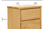 Lowboy, 2x bedside tables (2)