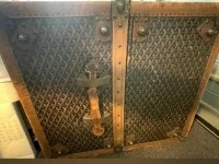 Goyard steamer trunk