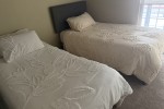 King single trundler bed,, table, 6 table chairs, plant shelving, draw...