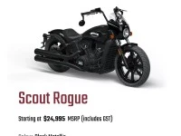 Motorcycle Harley Scout rogue