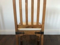 Rustic dining table and 8 chairs