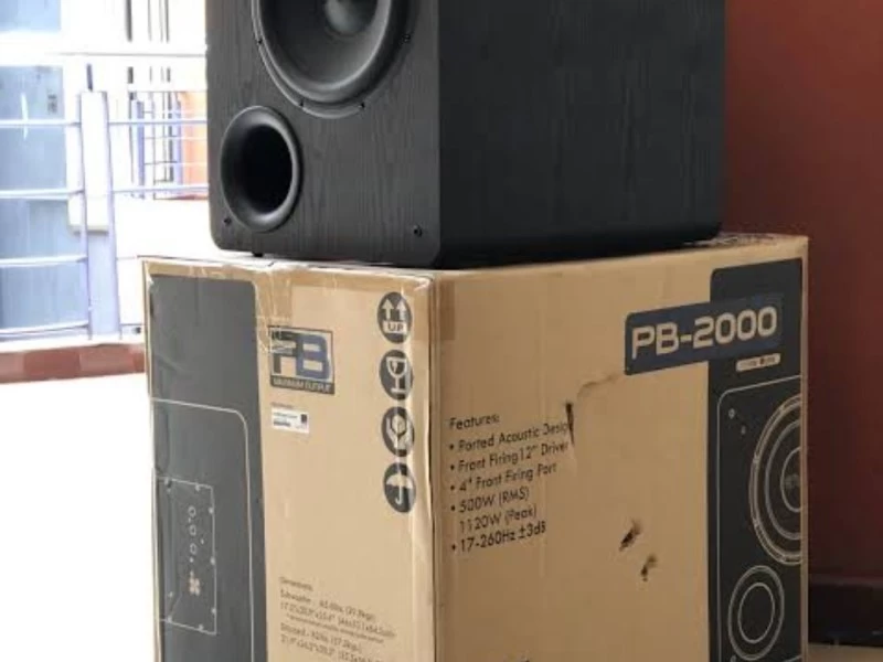 Subwoofer packed in original box