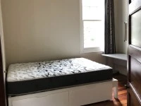Queen bed - mattress and frame