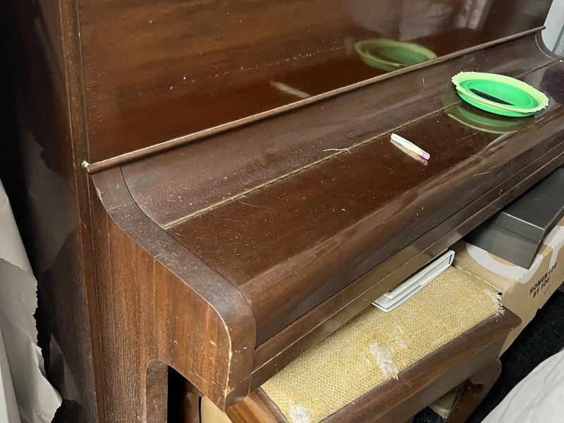 Old classic upright piano