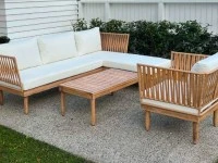 Outdoor sofa table set