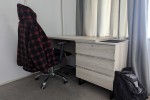 King Single Bed, Desk