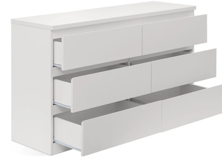Queen Bed + Queen Base, Set of drawers