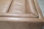 Coco Republic Leather Chaise Sofa