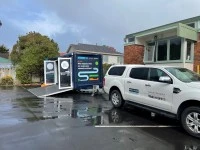 Heavy 10m long trailer, using our custom Ute