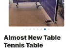 Table tennis table