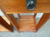 Recycled rimu bedside tables