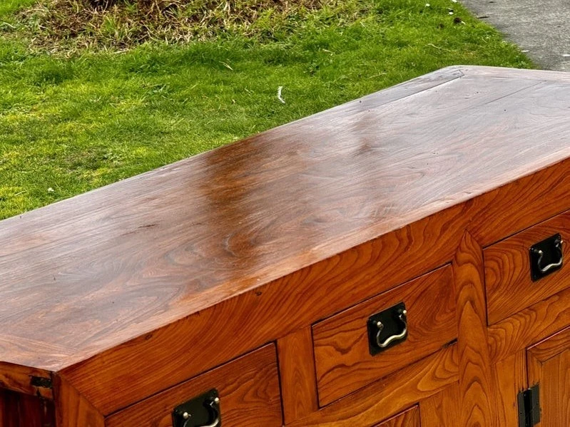 $1 reserve! absolutely stunning indonesian solid rosewood sideboard!