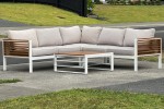 2x L shaped outdoor sofa two pieces + coffee tabe, 2x outdoor sun-loun...