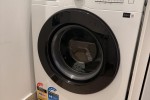 2-door fridge and front load washing machine