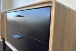 Pair of Alba Black 2 Drawer Bedside Tables by Dixie Cummings