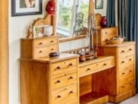 Antique chest of drawers - scotch chest size, Antique dressing table w...