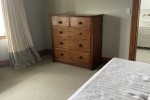 2 x arm chairs, 1 large roll top desk, 1 large chest of drawers, 3 lar...