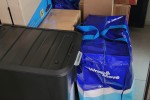 2 large boxes bunnings, 1 medium box bunnings, 3 moving bags, 1x large...