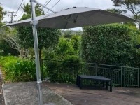 Outdoor Umbrella with Granite Base