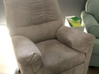 3 seats sofa, one seat sofa, a small dining table and four chairs that...