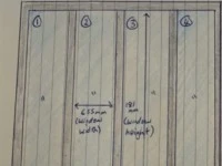 Bifold doors wooden 3400mm W x 2100mm H