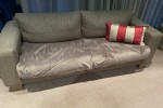 5 seat corner piece Lounge suite, 2 seat sofa, Coffee table, 8 seat di...