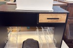 Fridge, Couch, Table, Storage box, Storage box, Queen bed, Single bed,...