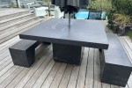 Concrete outdoor table