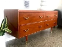 +Mid Century Teak/Mahogany Sideboard+