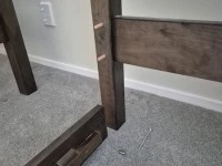 Harvey Norman Noah King Single Bunk Beds / Single beds x 2 Grey wash -...