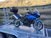 Motorcycle triumph tiger 1050