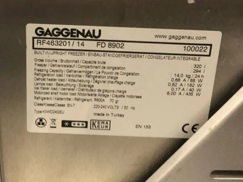 Gaggenau RF463-201AU Vario Cool 294L Integrated Freezer