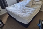 King size bed 2 base units and mattress, Sofa, 65" TV in box