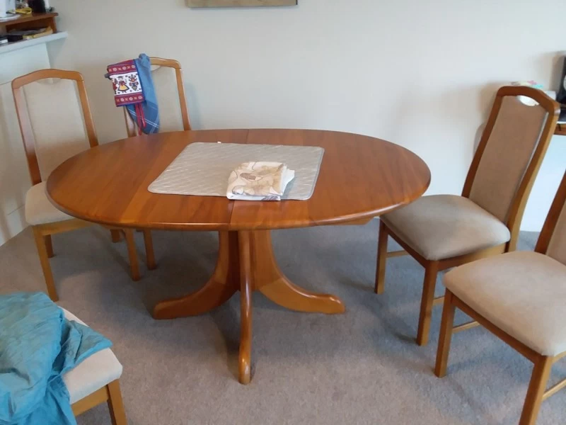Wooden table   plus 6 chairs