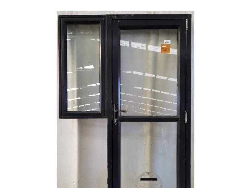Aluminium and glass door