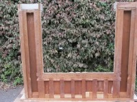 Late 19C wooden fireplace surround