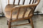 APRIL SALE >> Antique Spindle Back Arm Chair: Oak, or Elm and Ash